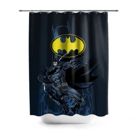 Штора 3D для ванной с принтом Batman в Белгороде, 100% полиэстер | плотность материала — 100 г/м2. Стандартный размер — 146 см х 180 см. По верхнему краю — пластиковые люверсы для креплений. В комплекте 10 пластиковых колец | bat man | batman | batman comics | caped crusader | comics | dark knight | бетмен | брюс уэйн | бэт мен | бэтмен | тёмный рыцарь