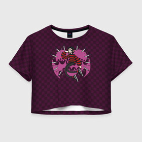 Женская футболка Crop-top 3D с принтом Lizer в Белгороде, 100% полиэстер | круглая горловина, длина футболки до линии талии, рукава с отворотами | hip | hip hop | hope | music | rap | youtube | музыка | репер | рэп | рэпер | хип | хип хоп | ютуб