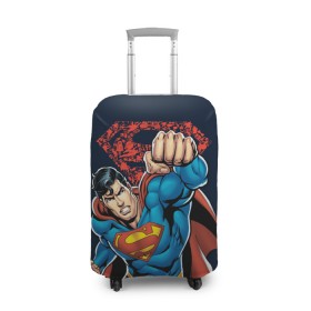 Чехол для чемодана 3D с принтом Superman в Белгороде, 86% полиэфир, 14% спандекс | двустороннее нанесение принта, прорези для ручек и колес | clark kent | shtatjl | superman | кларк кент | супермен | супермэн