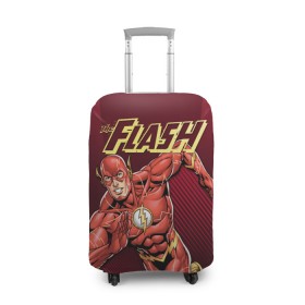 Чехол для чемодана 3D с принтом The Flash в Белгороде, 86% полиэфир, 14% спандекс | двустороннее нанесение принта, прорези для ручек и колес | barry allen | dc | dc comics | flash | барри аллен | флеш | флэш