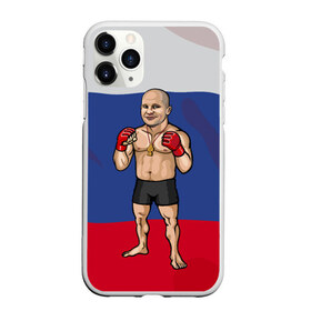 Чехол для iPhone 11 Pro матовый с принтом Боксёр в Белгороде, Силикон |  | Тематика изображения на принте: mma | ufc | боец | бокс | боксер | единоборства | мма | спорт | юфс