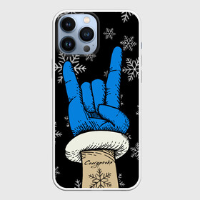 Чехол для iPhone 13 Pro Max с принтом Рок Снегурочка в Белгороде,  |  | happy new year | santa | дед мороз | каникулы | мороз | новогодний свитер | новый год | оливье | праздник | рождество | санта клаус | свитер новогодний | снег | снегурочка | снежинки