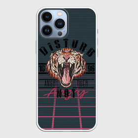 Чехол для iPhone 13 Pro Max с принтом Злой тигр Angry Tiger в Белгороде,  |  | 1996 | агрессивный | большая кошка | голова | злой | клыки | кошка | крупная кошка | лев | тигр