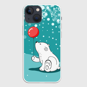 Чехол для iPhone 13 mini с принтом North bear в Белгороде,  |  | happy new year | santa | дед мороз | каникулы | мороз | новогодний свитер | новый год | оливье | праздник | рождество | санта клаус | свитер новогодний | снег | снегурочка | снежинки