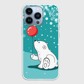 Чехол для iPhone 13 Pro с принтом North bear в Белгороде,  |  | Тематика изображения на принте: happy new year | santa | дед мороз | каникулы | мороз | новогодний свитер | новый год | оливье | праздник | рождество | санта клаус | свитер новогодний | снег | снегурочка | снежинки