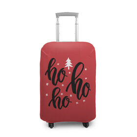 Чехол для чемодана 3D с принтом Ho-ho-ho в Белгороде, 86% полиэфир, 14% спандекс | двустороннее нанесение принта, прорези для ручек и колес | happy new year | santa | дед мороз | каникулы | мороз | новогодний свитер | новый год | оливье | праздник | рождество | санта клаус | свитер новогодний | снег | снегурочка | снежинки