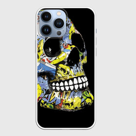 Чехол для iPhone 13 Pro Max с принтом Graffiti в Белгороде,  |  | Тематика изображения на принте: color | fashion | graffiti | grin | jaw | orbits | skull | teeth | глазницы | граффити | зубы | мода | оскал | цвет | череп