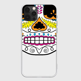 Чехол для iPhone 12 Pro Max с принтом Мексиканский череп - Skull в Белгороде, Силикон |  | calavera | day of the dead | dia de los muertos | halloween | skull | sugar skull | готика | день мертвых | колдовство | мексиканский череп | мистика | подарок | сахарный череп | цветы | череп