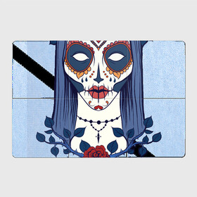Магнитный плакат 3Х2 с принтом Мексиканский сахарный череп в Белгороде, Полимерный материал с магнитным слоем | 6 деталей размером 9*9 см | Тематика изображения на принте: day of the dead | dia de los muertos | gothic | halloween | skull | sugar skull | готика | день мертвых | женский череп | мексиканский череп | мистика | подарок | сахарный череп | хэллоуин