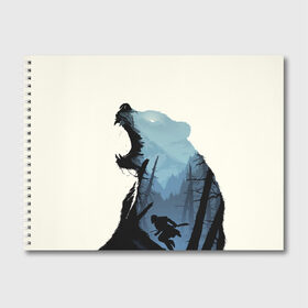 Альбом для рисования с принтом Медведь в Белгороде, 100% бумага
 | матовая бумага, плотность 200 мг. | Тематика изображения на принте: 