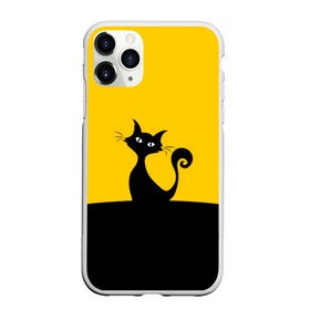 Чехол для iPhone 11 Pro Max матовый с принтом Гордый кот в Белгороде, Силикон |  | Тематика изображения на принте: cat | гордый | гордый кот | кот | котэ | котяра | силуэт