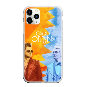 Чехол для iPhone 11 Pro матовый с принтом Good Omens в Белгороде, Силикон |  | aziraphale | crowley | david | demon | good | omens | pratchett | tennant | terry | азирафаэль | ангел | благие | демон | дэвид | знамения | кроули | майкл шин | пратчетт | теннант | терри