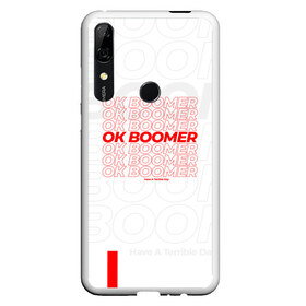Чехол для Honor P Smart Z с принтом Ok boomer 3D в Белгороде, Силикон | Область печати: задняя сторона чехла, без боковых панелей | boomer | casual | ok | ok boomer | бумер | зумеры | ок | ок бумер | хорошо