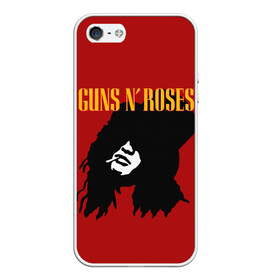 Чехол для iPhone 5/5S матовый с принтом Guns n roses в Белгороде, Силикон | Область печати: задняя сторона чехла, без боковых панелей | axl rose | geffen records | gnr | guns | rock | roses | slash | гансы | пистолеты | розы | рок | слеш | эксл роуз