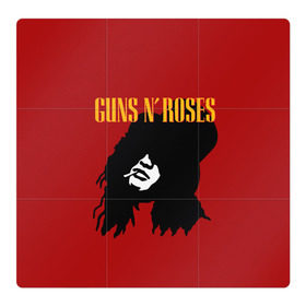 Магнитный плакат 3Х3 с принтом Guns n roses в Белгороде, Полимерный материал с магнитным слоем | 9 деталей размером 9*9 см | axl rose | geffen records | gnr | guns | rock | roses | slash | гансы | пистолеты | розы | рок | слеш | эксл роуз