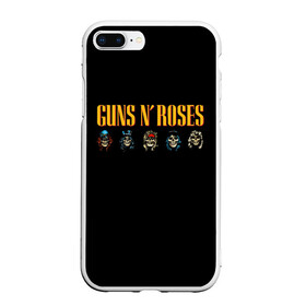Чехол для iPhone 7Plus/8 Plus матовый с принтом Guns n roses в Белгороде, Силикон | Область печати: задняя сторона чехла, без боковых панелей | axl rose | geffen records | gnr | guns | rock | roses | slash | гансы | пистолеты | розы | рок | слеш | эксл роуз