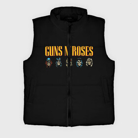 Мужской жилет утепленный 3D с принтом Guns n roses в Белгороде,  |  | axl rose | geffen records | gnr | guns | rock | roses | slash | гансы | пистолеты | розы | рок | слеш | эксл роуз