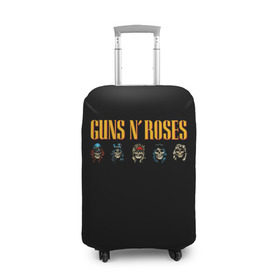 Чехол для чемодана 3D с принтом Guns n roses в Белгороде, 86% полиэфир, 14% спандекс | двустороннее нанесение принта, прорези для ручек и колес | axl rose | geffen records | gnr | guns | rock | roses | slash | гансы | пистолеты | розы | рок | слеш | эксл роуз