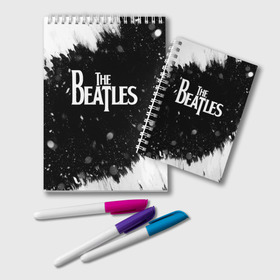 Блокнот с принтом The Beatles BW в Белгороде, 100% бумага | 48 листов, плотность листов — 60 г/м2, плотность картонной обложки — 250 г/м2. Листы скреплены удобной пружинной спиралью. Цвет линий — светло-серый
 | Тематика изображения на принте: beatles | rock | the beatles | битлз | битлс | музыка | рок