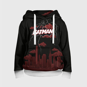 Детская толстовка 3D с принтом Batman в Белгороде, 100% полиэстер | двухслойный капюшон со шнурком для регулировки, мягкие манжеты на рукавах и по низу толстовки, спереди карман-кенгуру с мягким внутренним слоем | batman | batman vs superman | bruce wayne | gotham | justice league | shtatbat | бэтмен | бэтмэн | супермен | супс