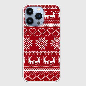 Чехол для iPhone 13 Pro с принтом Вязаный Свитер С Оленями в Белгороде,  |  | 2020 | christmas | deer | merry | new year | santa | вязаная | вязаный олень | год | дед | мороз | новый год | олень | праздник | рождество | санта | узоры
