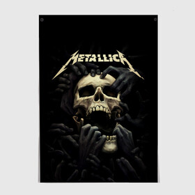 Постер с принтом Metallica в Белгороде, 100% бумага
 | бумага, плотность 150 мг. Матовая, но за счет высокого коэффициента гладкости имеет небольшой блеск и дает на свету блики, но в отличии от глянцевой бумаги не покрыта лаком | heavy metal | metal | metallica | гитара | группы | метал | металлика | музыка | рок | трэш метал | хєви метал