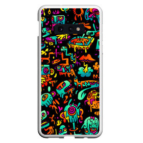 Чехол для Samsung S10E с принтом Multicolored Doodle в Белгороде, Силикон | Область печати: задняя сторона чехла, без боковых панелей | 