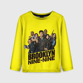 Детский лонгслив 3D с принтом Brooklyn Nine-Nine в Белгороде, 100% полиэстер | длинные рукава, круглый вырез горловины, полуприлегающий силуэт
 | 9 9 | 99 | andy | beatriz | brooklyn | detective | diaz | jake | nine nine | peralta | rosa | samberg | stephanie | беатрис | бруклин | детектив | джейк | перальта | роза | стефани | сэмберг | энди