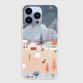 Чехол для iPhone 13 Pro с принтом Новогодние каникулы в Белгороде,  |  | 2020 | елка | елки | елочные игрушки | зима | зимняя | игрушки | мороз | новогодняя | новый год | новый год 2020 | рождество | рябина | снег | холод