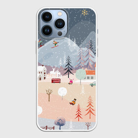 Чехол для iPhone 13 Pro Max с принтом Новогодние каникулы в Белгороде,  |  | 2020 | елка | елки | елочные игрушки | зима | зимняя | игрушки | мороз | новогодняя | новый год | новый год 2020 | рождество | рябина | снег | холод