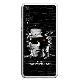 Чехол для Honor 20 с принтом The Terminator в Белгороде, Силикон | Область печати: задняя сторона чехла, без боковых панелей | arnold | connor | john | robot | schwarzenegger | skynet | t 800 | terminator | арнольд | джон | коннор | ликвидатор | небесная | робот | сеть | скайнет | терминатор | шварценеггер