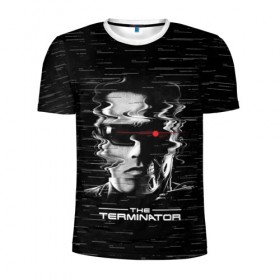 Мужская футболка 3D спортивная с принтом The Terminator в Белгороде, 100% полиэстер с улучшенными характеристиками | приталенный силуэт, круглая горловина, широкие плечи, сужается к линии бедра | Тематика изображения на принте: arnold | connor | john | robot | schwarzenegger | skynet | t 800 | terminator | арнольд | джон | коннор | ликвидатор | небесная | робот | сеть | скайнет | терминатор | шварценеггер