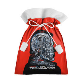 Подарочный 3D мешок с принтом The Terminator в Белгороде, 100% полиэстер | Размер: 29*39 см | arnold | connor | john | robot | schwarzenegger | skynet | t 800 | terminator | арнольд | джон | коннор | ликвидатор | небесная | робот | сеть | скайнет | терминатор | шварценеггер