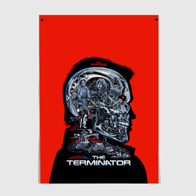 Постер с принтом The Terminator в Белгороде, 100% бумага
 | бумага, плотность 150 мг. Матовая, но за счет высокого коэффициента гладкости имеет небольшой блеск и дает на свету блики, но в отличии от глянцевой бумаги не покрыта лаком | arnold | connor | john | robot | schwarzenegger | skynet | t 800 | terminator | арнольд | джон | коннор | ликвидатор | небесная | робот | сеть | скайнет | терминатор | шварценеггер