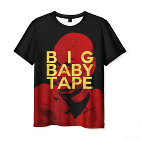 Мужская футболка 3D с принтом BIG BABY TAPE в Белгороде, 100% полиэфир | прямой крой, круглый вырез горловины, длина до линии бедер | 