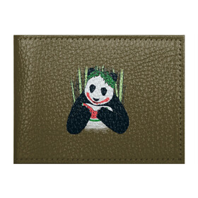 Обложка для студенческого билета с принтом Panda в Белгороде, натуральная кожа | Размер: 11*8 см; Печать на всей внешней стороне | animal | арбуз | бамбук | животное | панда