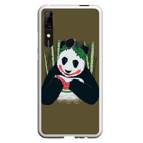 Чехол для Honor P Smart Z с принтом Panda в Белгороде, Силикон | Область печати: задняя сторона чехла, без боковых панелей | Тематика изображения на принте: animal | арбуз | бамбук | животное | панда