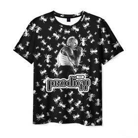 Мужская футболка 3D с принтом The Prodigy в Белгороде, 100% полиэфир | прямой крой, круглый вырез горловины, длина до линии бедер | flint | keith | keith charles flint | prodigy | the prodigy | кит | кит чарльз флинт | продиджи | флинт