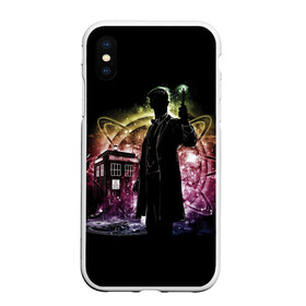 Чехол для iPhone XS Max матовый с принтом Doctor Who в Белгороде, Силикон | Область печати: задняя сторона чехла, без боковых панелей | bbc | dimension | dr who | jenna coleman | jodie whittaker | matt smith | relative | resolution | space | tardis | the doctor | time | галлифрей | джоди уиттакер | доктор кто | тардис