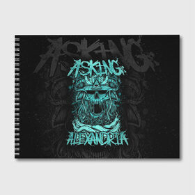 Альбом для рисования с принтом Asking Alexandria в Белгороде, 100% бумага
 | матовая бумага, плотность 200 мг. | asking alexandria | аскинг александриа | группы | метал | музыка | рок | хэви метал | электроникор
