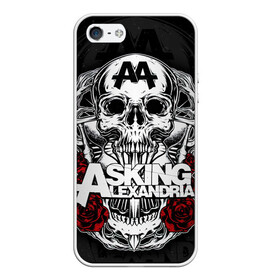 Чехол для iPhone 5/5S матовый с принтом Asking Alexandria в Белгороде, Силикон | Область печати: задняя сторона чехла, без боковых панелей | Тематика изображения на принте: asking alexandria | аскинг александриа | группы | метал | музыка | рок | хэви метал | электроникор