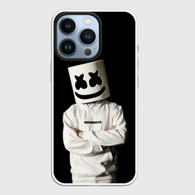 Чехол для iPhone 13 Pro с принтом Marshmello в Белгороде,  |  | Тематика изображения на принте: christopher | comstock | dj | dotcom | friends | marshmallow | marshmello | usa | диджей | друзья | комсток | крис | маршмэллоу | продюсер | сша