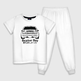 Детская пижама хлопок с принтом Beamer boy в Белгороде, 100% хлопок |  брюки и футболка прямого кроя, без карманов, на брюках мягкая резинка на поясе и по низу штанин
 | beamer | beamer boy | bmw | lil | lil peep | peep | rap