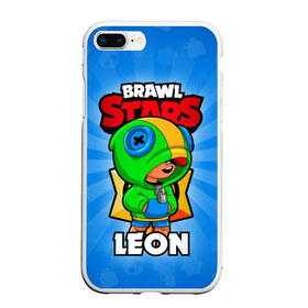 Чехол для iPhone 7Plus/8 Plus матовый с принтом BRAWL STARS LEON в Белгороде, Силикон | Область печати: задняя сторона чехла, без боковых панелей | brawl stars | brawl stars leon | brawler | leon | бравл старз | бравлер | леон