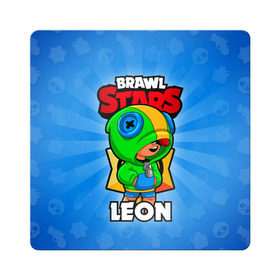 Магнит виниловый Квадрат с принтом BRAWL STARS LEON в Белгороде, полимерный материал с магнитным слоем | размер 9*9 см, закругленные углы | brawl stars | brawl stars leon | brawler | leon | бравл старз | бравлер | леон