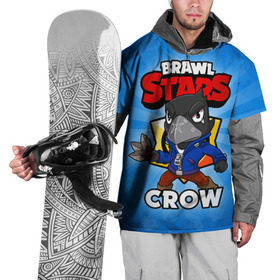 Накидка на куртку 3D с принтом BRAWL STARS CROW в Белгороде, 100% полиэстер |  | brawl stars | brawl stars crow | brawler | crow | бравл старз | бравлер | ворон