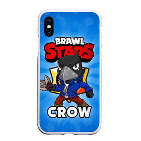 Чехол для iPhone XS Max матовый с принтом BRAWL STARS CROW в Белгороде, Силикон | Область печати: задняя сторона чехла, без боковых панелей | brawl stars | brawl stars crow | brawler | crow | бравл старз | бравлер | ворон