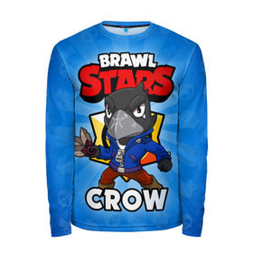 Мужской лонгслив 3D с принтом BRAWL STARS CROW в Белгороде, 100% полиэстер | длинные рукава, круглый вырез горловины, полуприлегающий силуэт | brawl stars | brawl stars crow | brawler | crow | бравл старз | бравлер | ворон