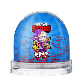 Снежный шар с принтом BRAWL STARS EMZ в Белгороде, Пластик | Изображение внутри шара печатается на глянцевой фотобумаге с двух сторон | brawl stars | brawl stars emz | brawler | emz | бравл старз | бравлер | эмз