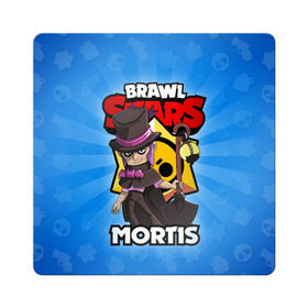 Магнит виниловый Квадрат с принтом BRAWL STARS MORTIS в Белгороде, полимерный материал с магнитным слоем | размер 9*9 см, закругленные углы | Тематика изображения на принте: brawl stars | brawl stars mortis | brawler | mortis | бравл старз | бравлер | мортис